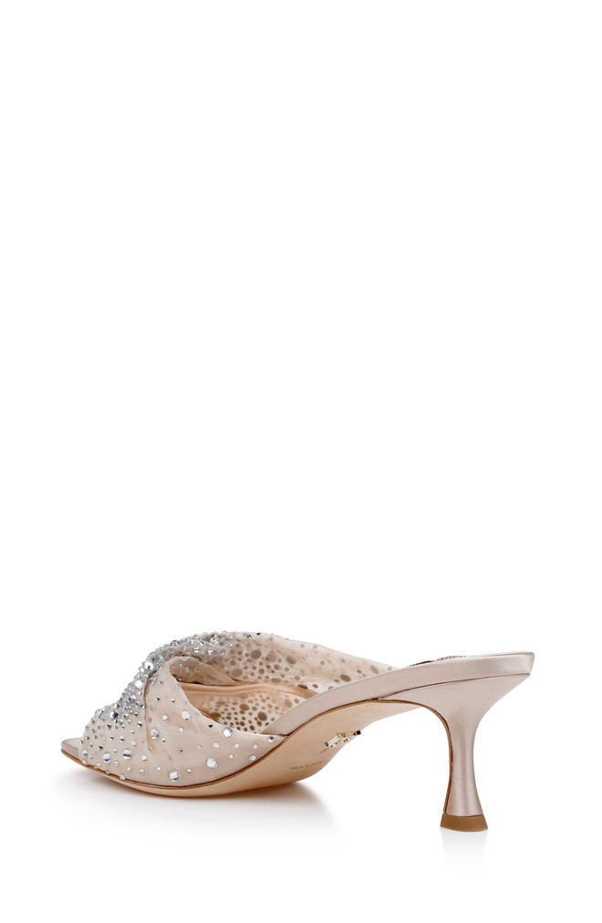 Badgley Mischka Brandy Rhinestone-Studded Mules