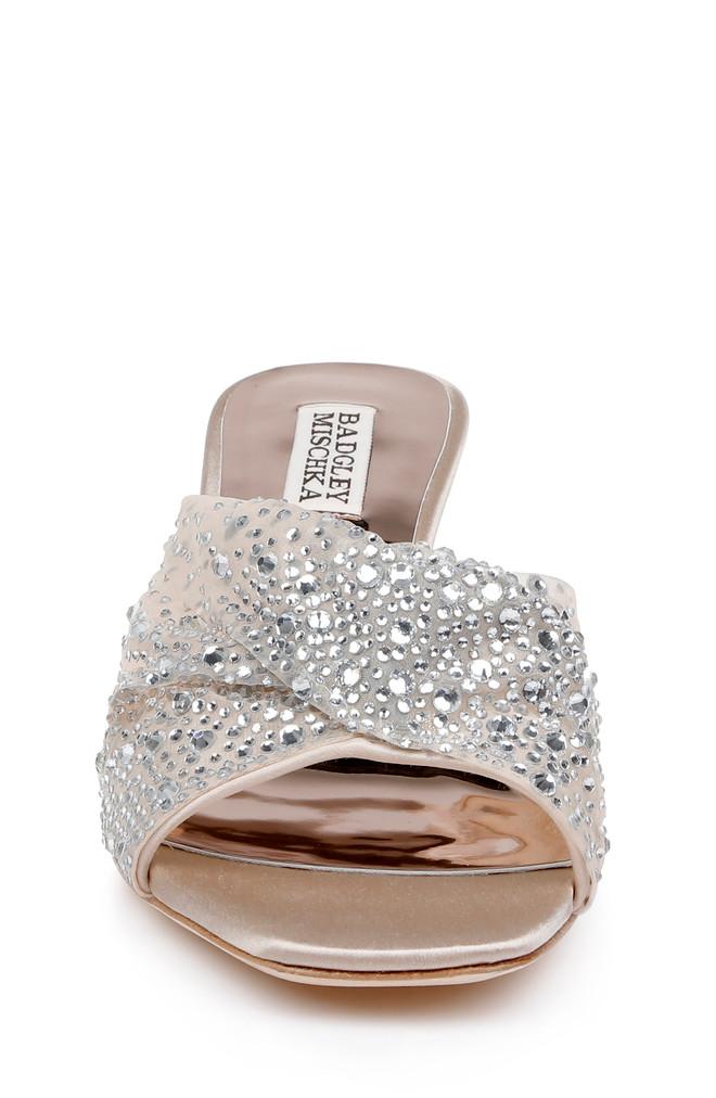 Badgley Mischka Brandy Rhinestone-Studded Mules