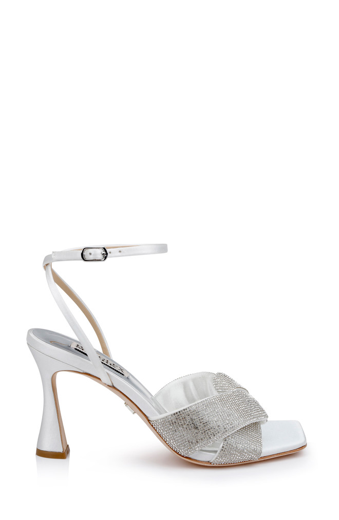 Badgley Mischka Brinlee Studded Satin Sandal