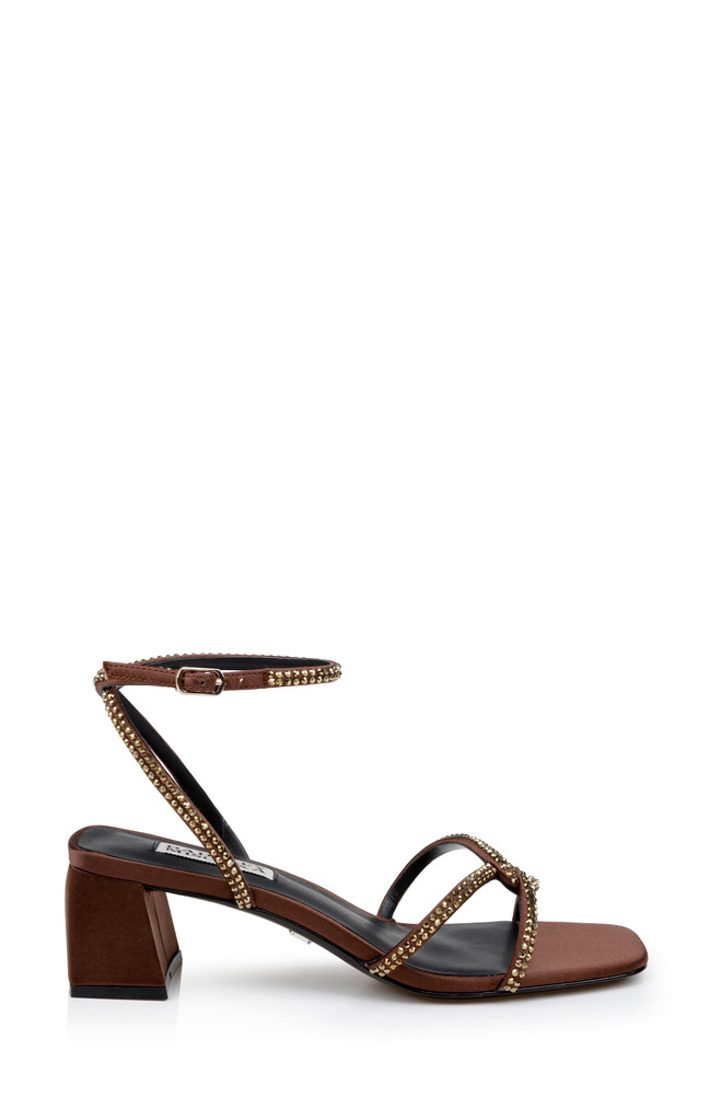 Badgley Mischka Brisa Low Block Heeled Sandal