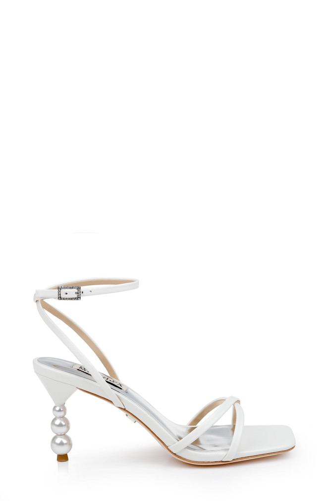 Badgley Mischka Callie Beaded Heel Sandal