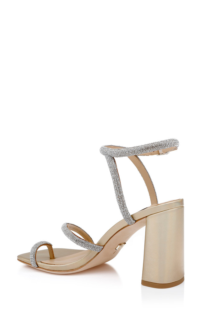 Badgley Mischka Dalilah Strappy Bock Heel Sandals