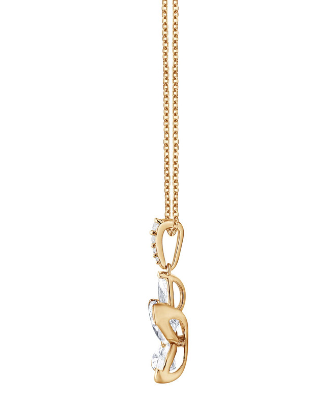 Badgley Mischka Diamond Butterfly Pendant Necklace