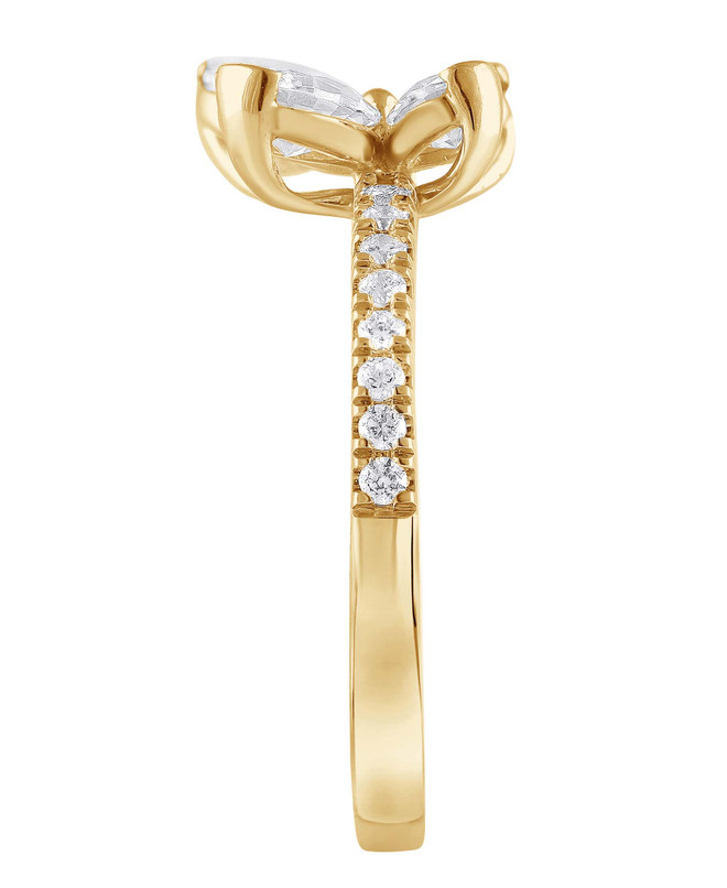 Badgley Mischka Diamond Butterfly Ring