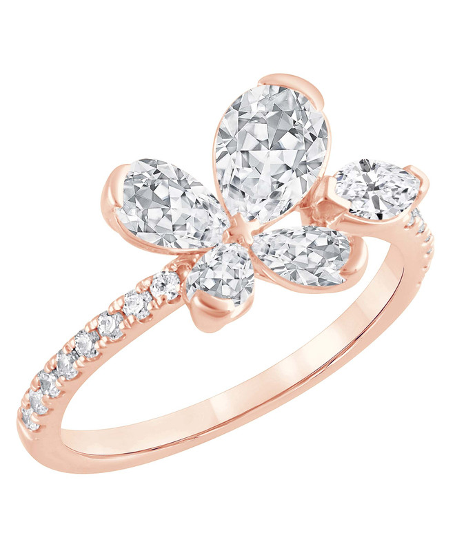 Badgley Mischka Diamond Butterfly Ring
