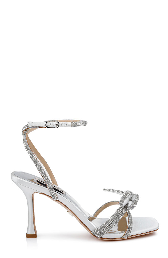 Badgley Mischka Effie Strappy Bow Stiletto Heels