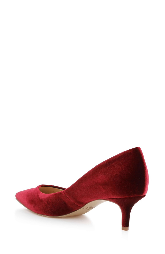 Badgley Mischka Enola Velvet Kitten Heel Pumps