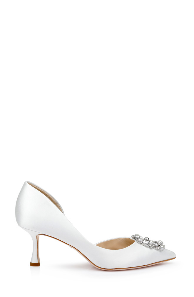 Badgley Mischka Fabia D’Orsay With Crystal Buckle