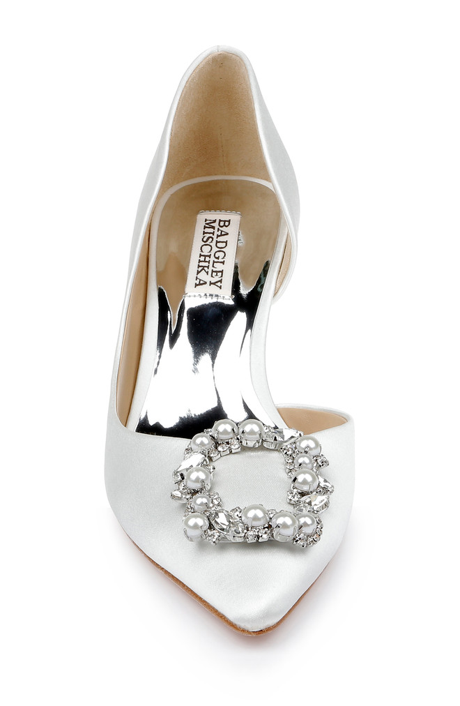 Badgley Mischka Fabia D’Orsay With Crystal Buckle