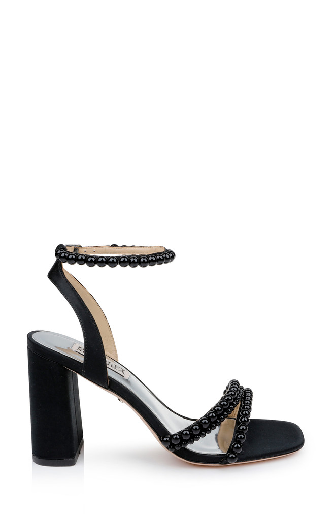 Badgley Mischka Feisty II Pearl Block Heel