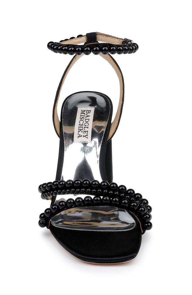 Badgley Mischka Feisty II Pearl Block Heel