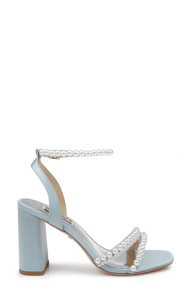 Badgley Mischka Feisty Pearl Block Heel
