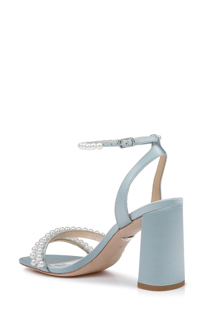 Badgley Mischka Feisty Pearl Block Heel
