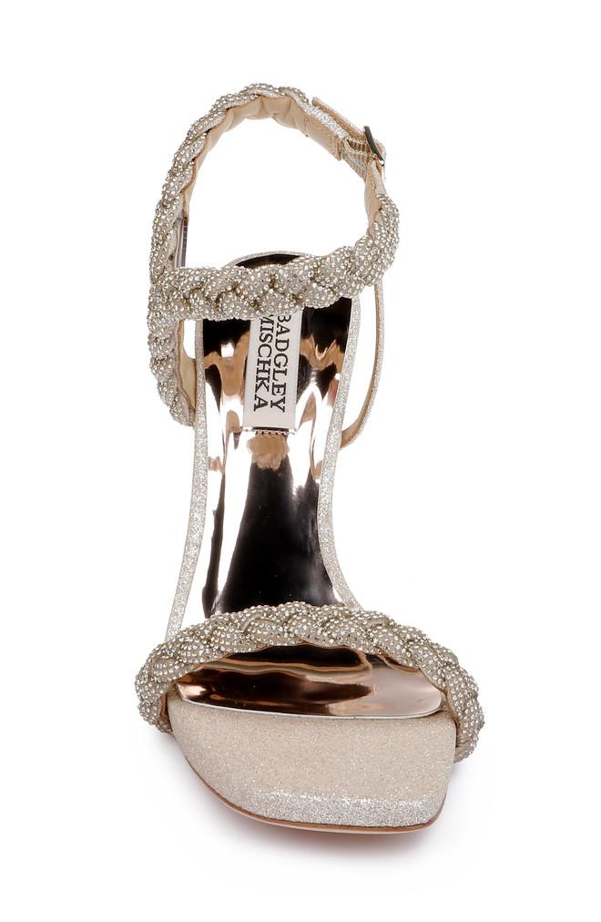 Badgley Mischka Fennel Braided Spool Heel