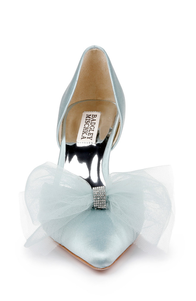 Badgley Mischka Festive D’Orsay With Tulle Bow