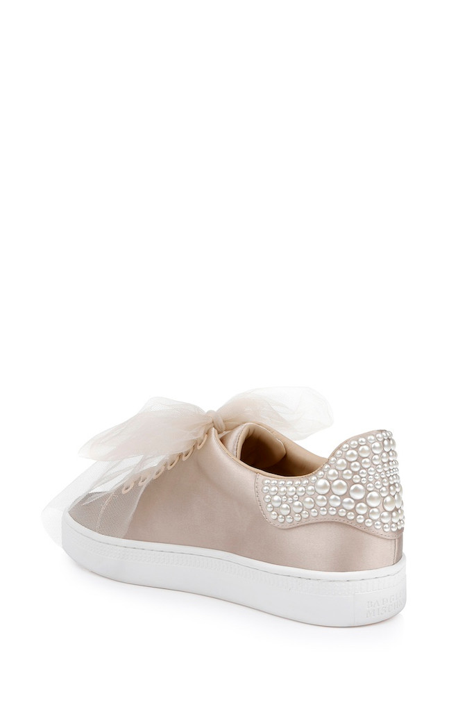 Badgley Mischka Gem Dressy Satin Sneakers