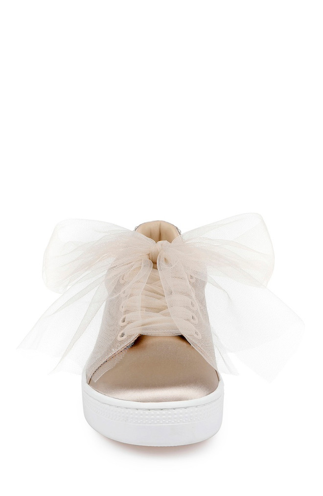 Badgley Mischka Gem Dressy Satin Sneakers