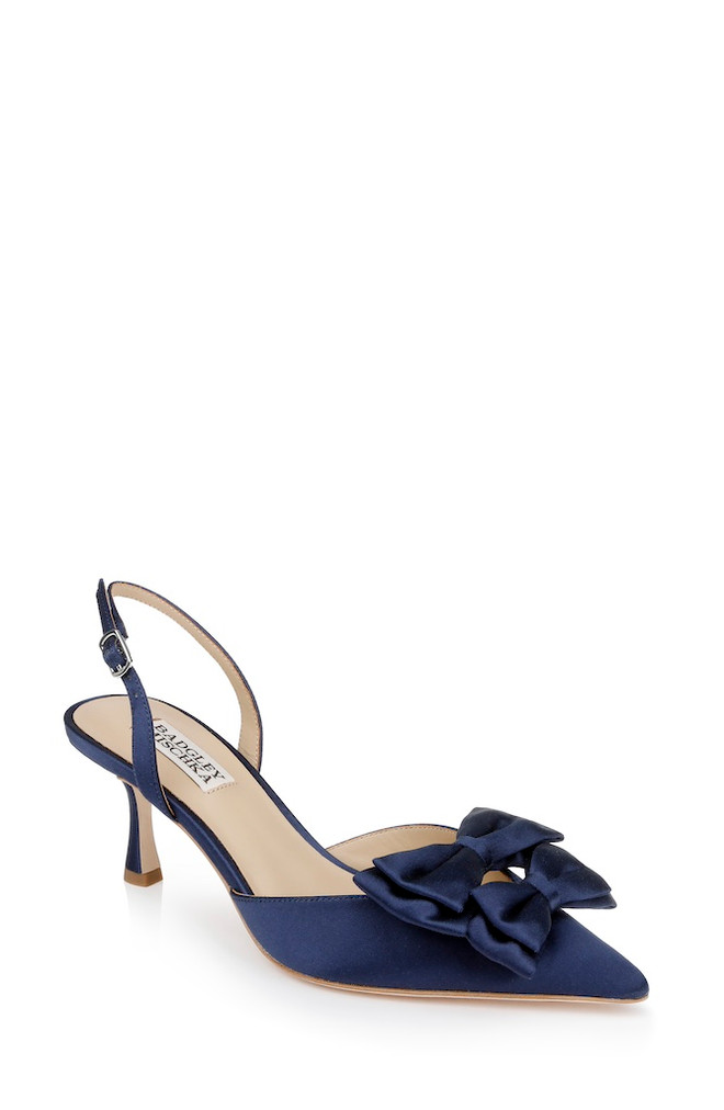 badgley mischka Giovanna Bow Slingback Pumps