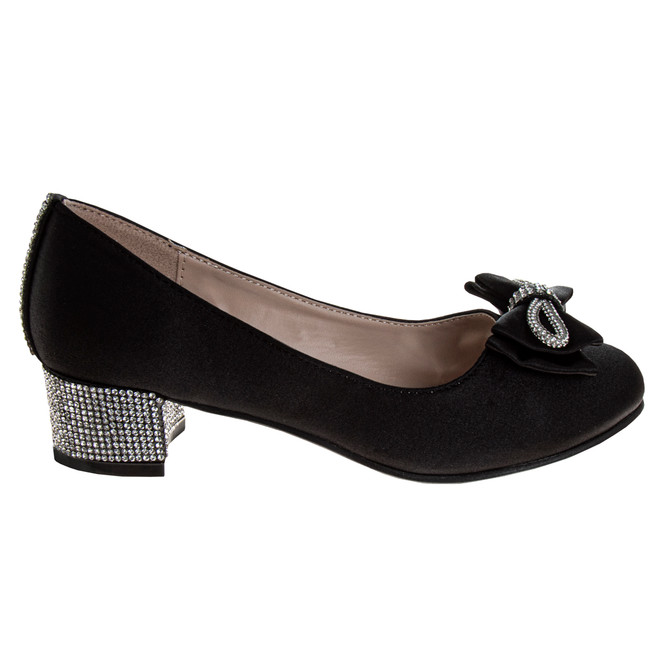 Badgley Mischka Girls' Low Heeled Dress Pumps