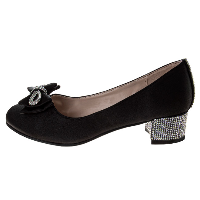 Badgley Mischka Girls' Low Heeled Dress Pumps