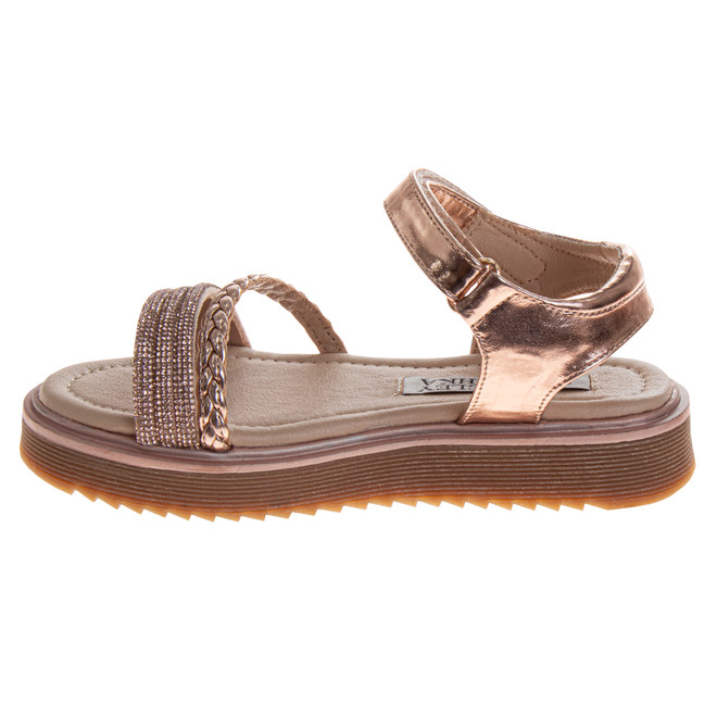 Badgley Mischka Girls' Lug Sole Platform Sandals