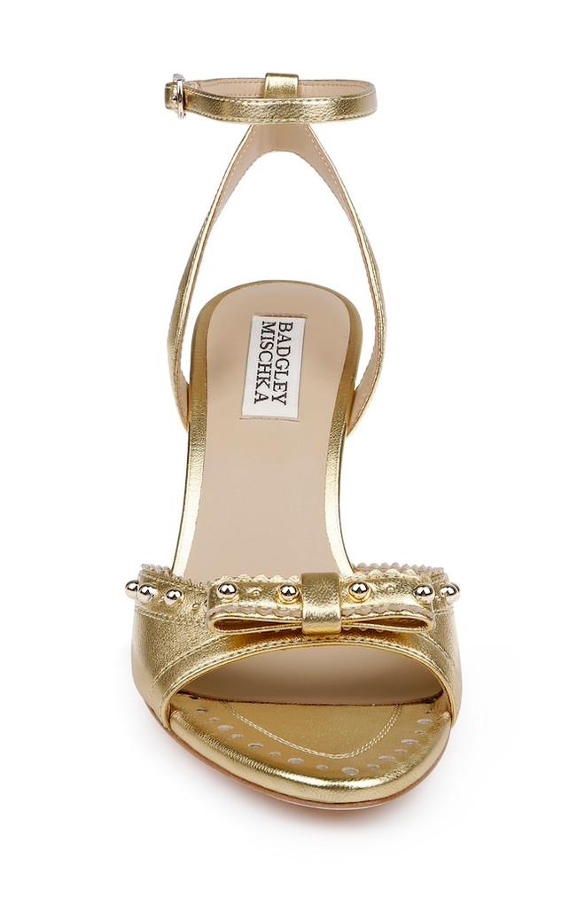 Badgley Mischka Giuliana Leather Ankle Strap Heels