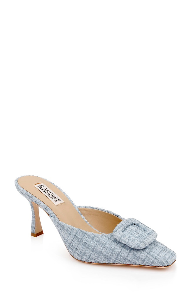 badgley mischka Graylynn Mid Heel Square Toe Mules