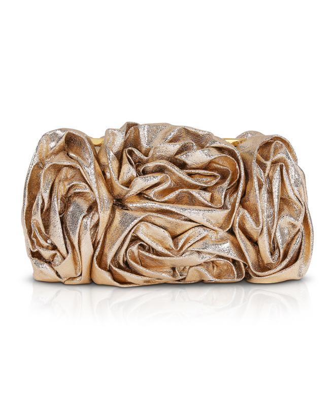 badgley mischka Jett Metallic Pouch Clutch