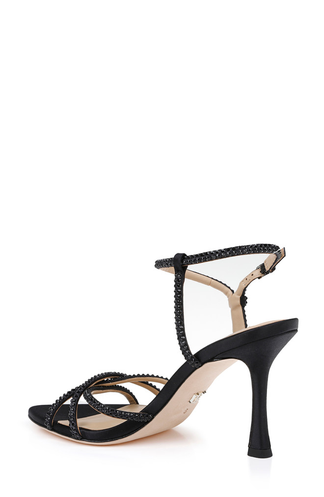 Badgley Mischka Julietta Satin Stiletto Sandals