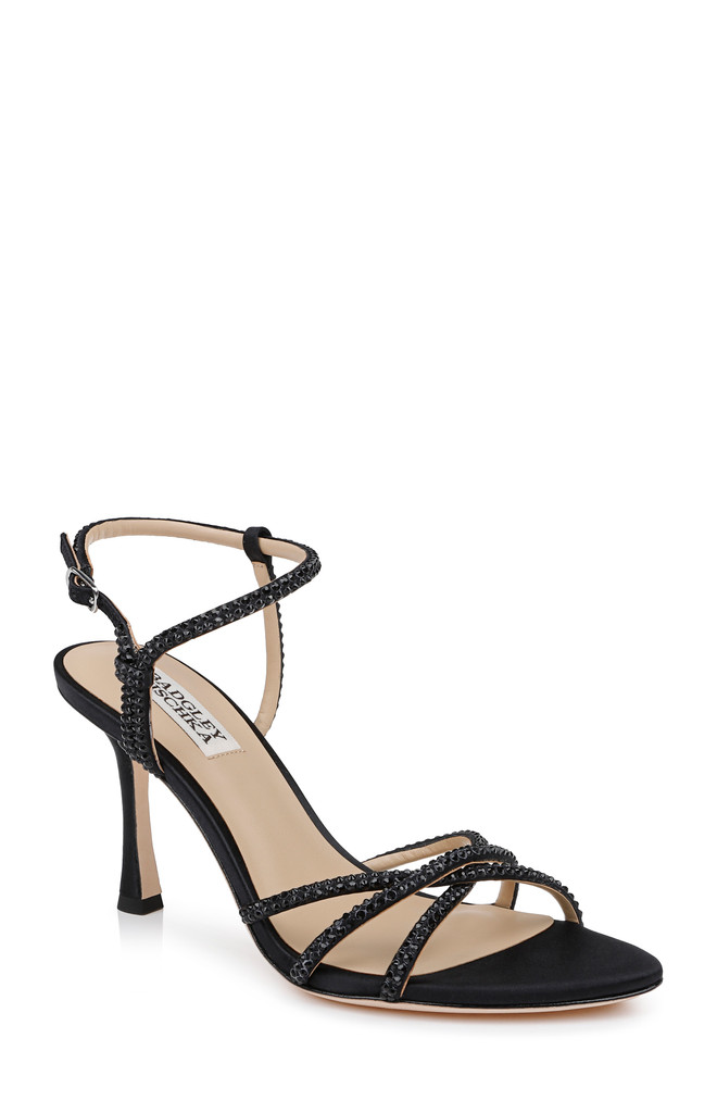 badgley mischka Julietta Satin Stiletto Sandals