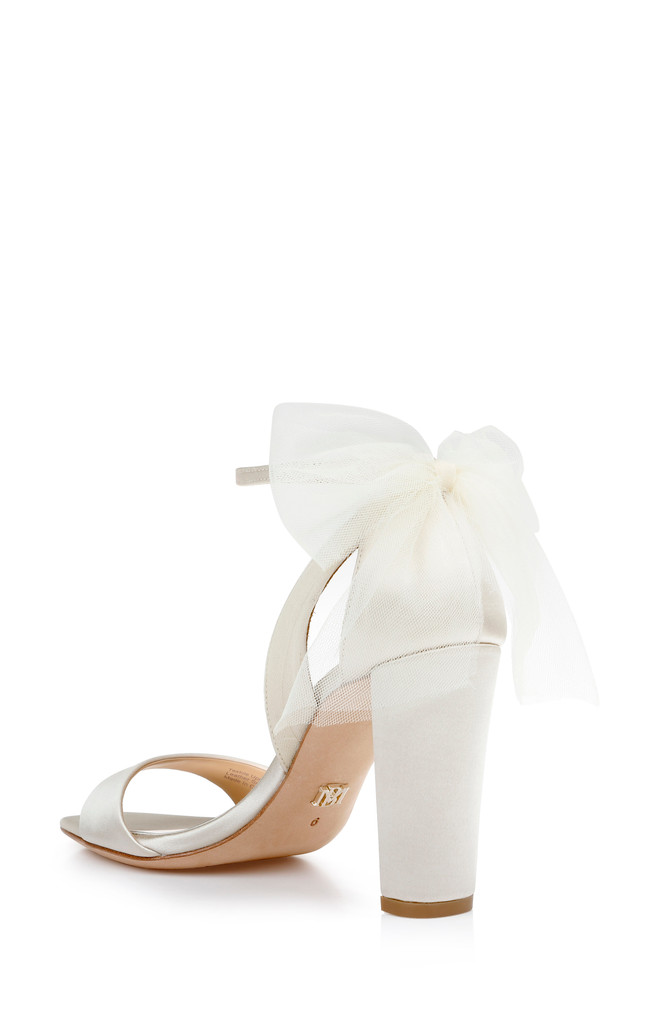 Badgley Mischka Kim Mesh Bow Block Heel