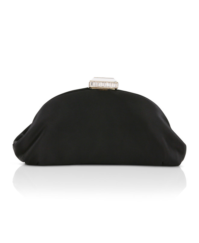badgley mischka Leia Satin Pouch Clutch