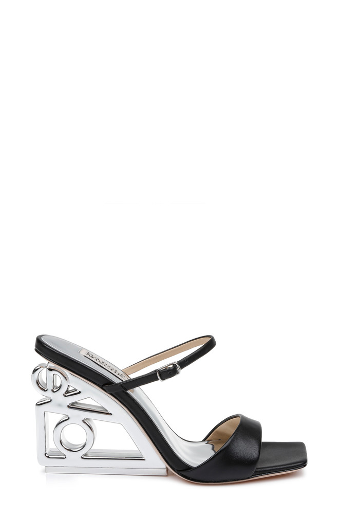 Badgley Mischka Luna Mule With Sculptural Wedge
