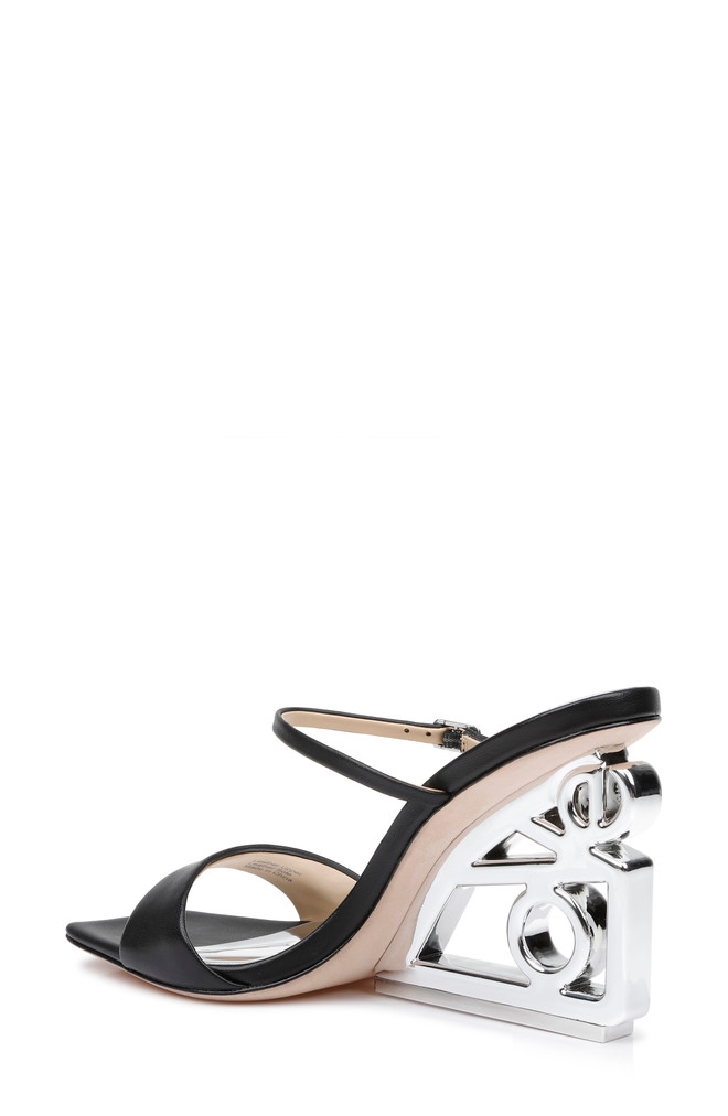 Badgley Mischka Luna Mule With Sculptural Wedge