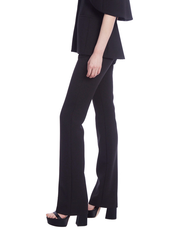 Badgley Mischka Mid Rise Crepe Fitted Pants
