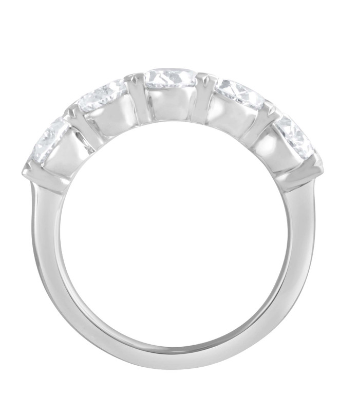 Badgley Mischka Oval-Cut Diamond Wedding Band