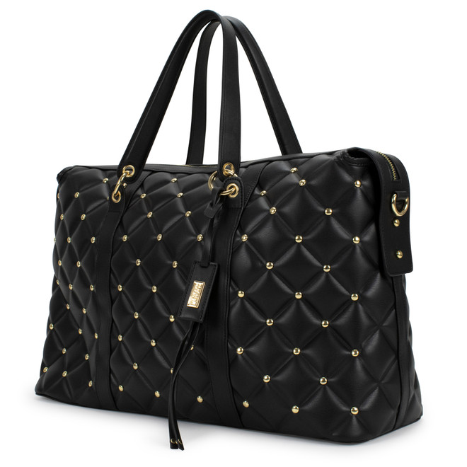 badgley mischka Quilted Weekender Tote Bag