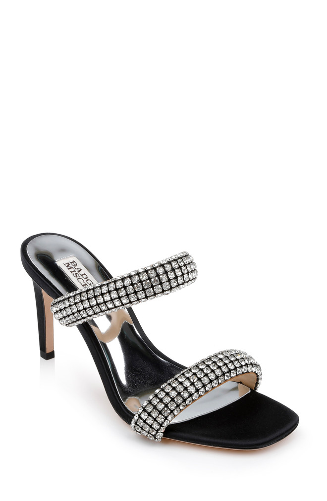 badgley mischka Sade Jeweled Double-Band Stiletto