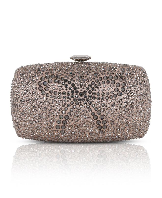 badgley mischka Sheena Crystal Box Clutch
