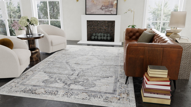 Badgley Mischka Silver Strand Oasis Luxury Rug