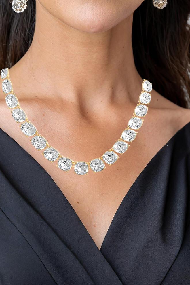 Badgley Mischka Simple Stone Tennis Necklace