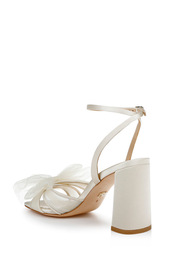Badgley Mischka Tess Block Heel With Poof