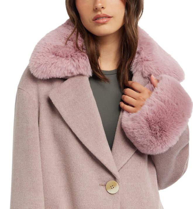 Badgley Mischka Yamini Wool Coat