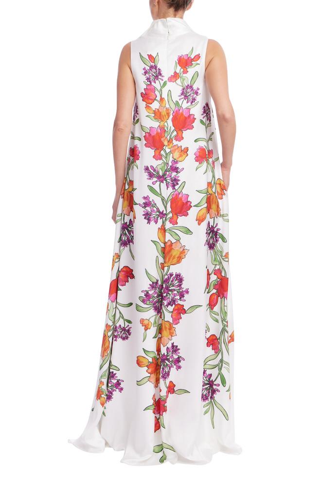 Badgley Mischka Botanical Garden Sleeveless Maxi Dress