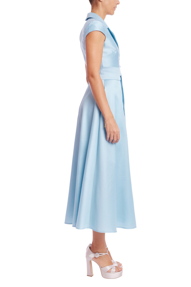 Badgley Mischka Cap Sleeve Fit And Flare Midi Dress