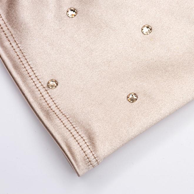 Badgley Mischka Chrysanthi Crystal Satin Opera Glove