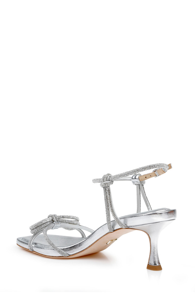 Badgley Mischka Dandelion Ankle Strap Kitten Heel Sandals