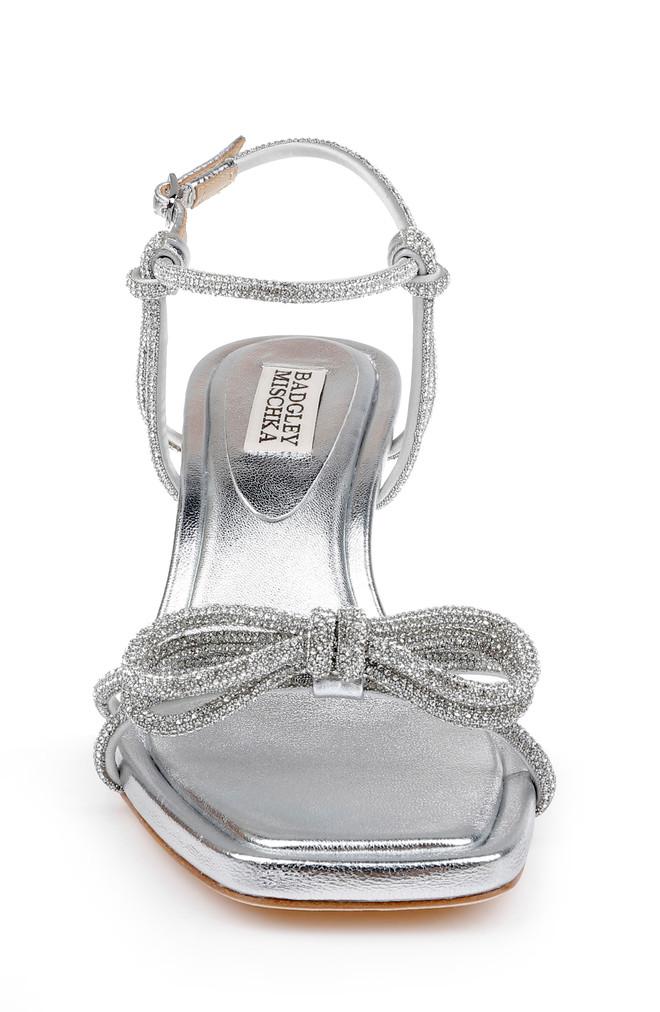 Badgley Mischka Dandelion Ankle Strap Kitten Heel Sandals