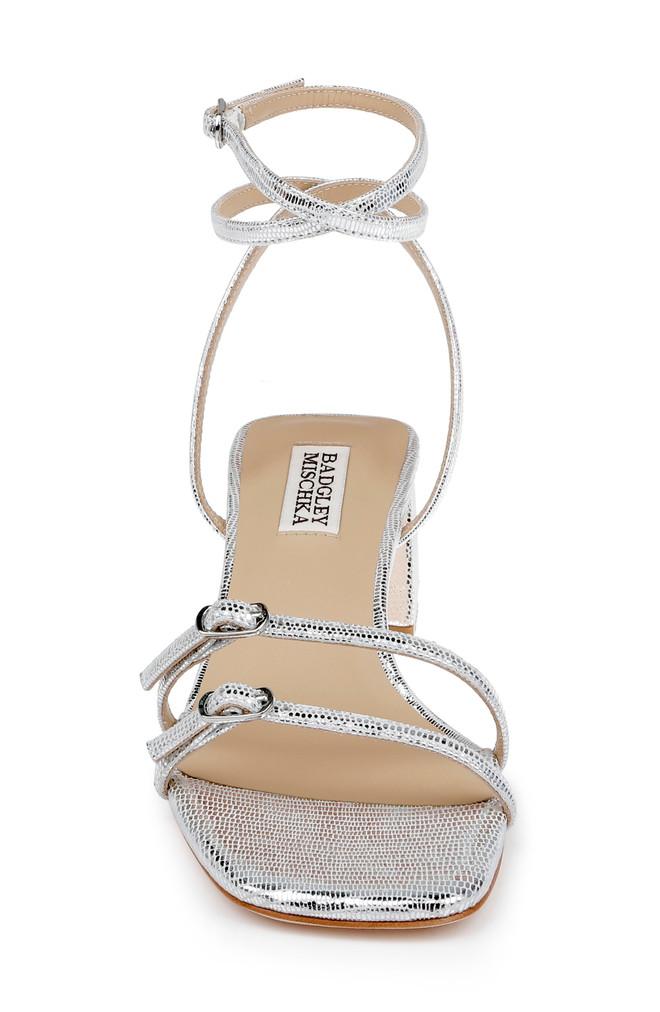 Badgley Mischka Dania Ankle Strap Low Block Sandals
