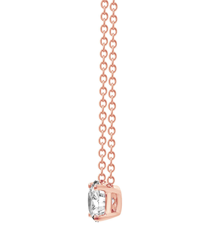 Badgley Mischka Diamond Pendant Solitaire Plus Necklace